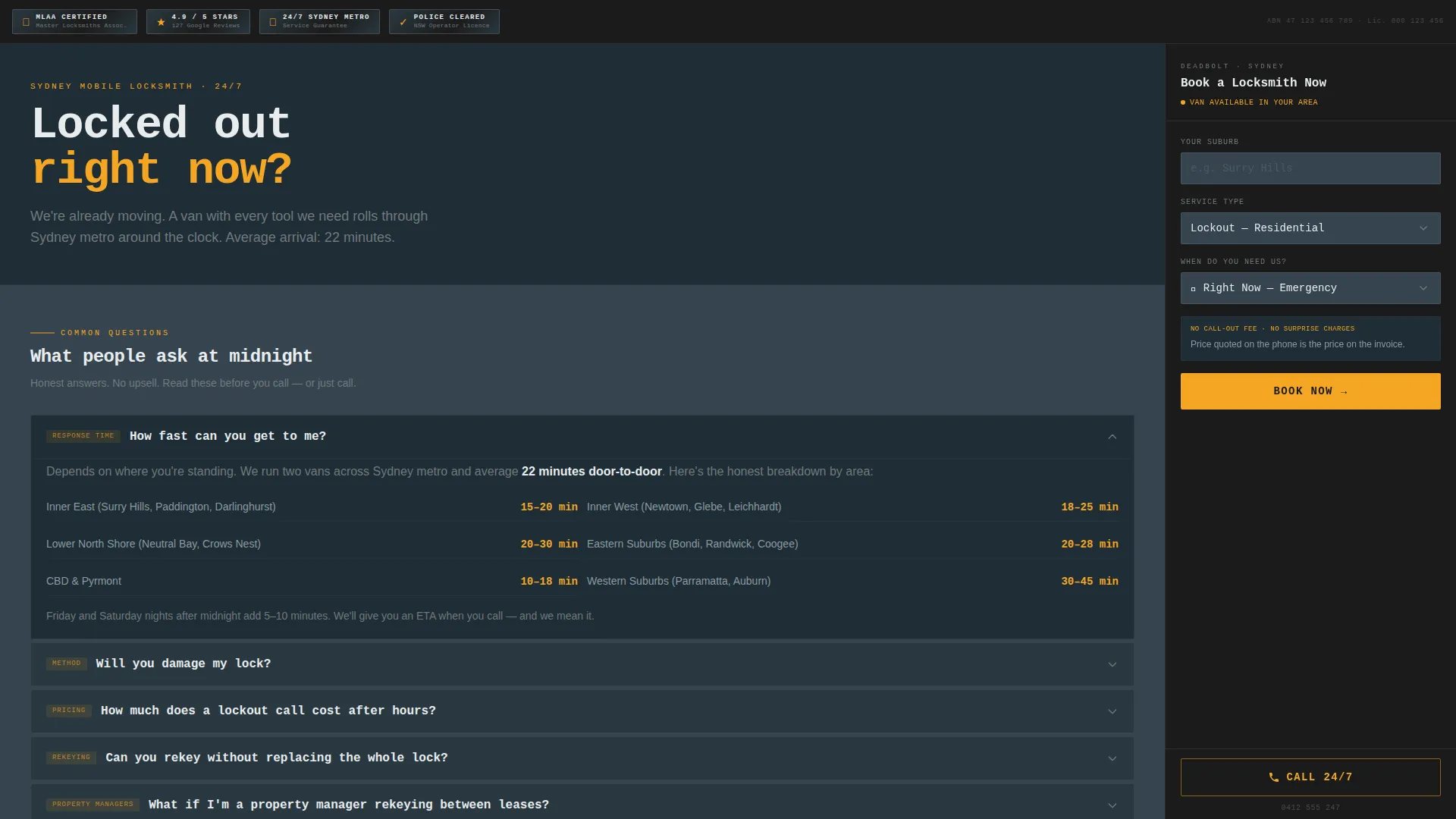 Professional Lock Security | Free Website Template | Rocket
