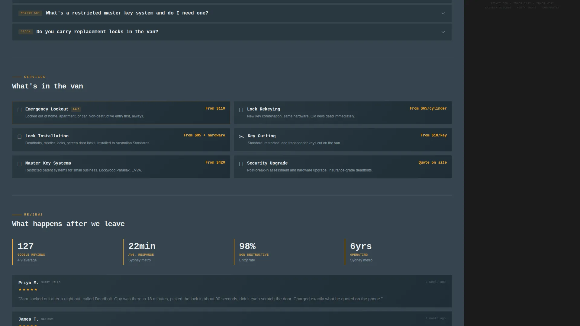 Professional Lock Security | Free Website Template | Rocket