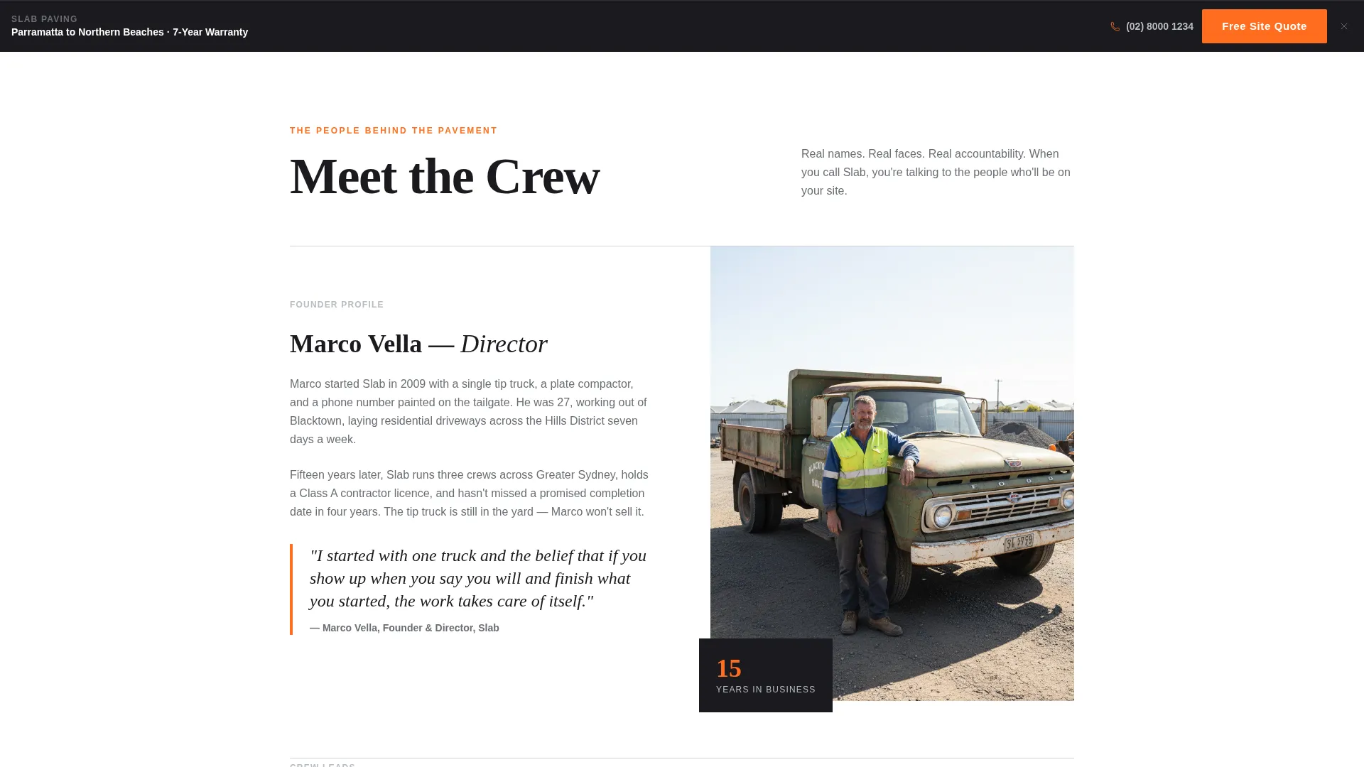 Ironclad Paving | Free Website Template | Rocket