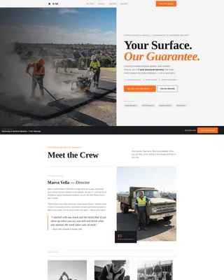 Ironclad Paving | Free Website Template | Rocket