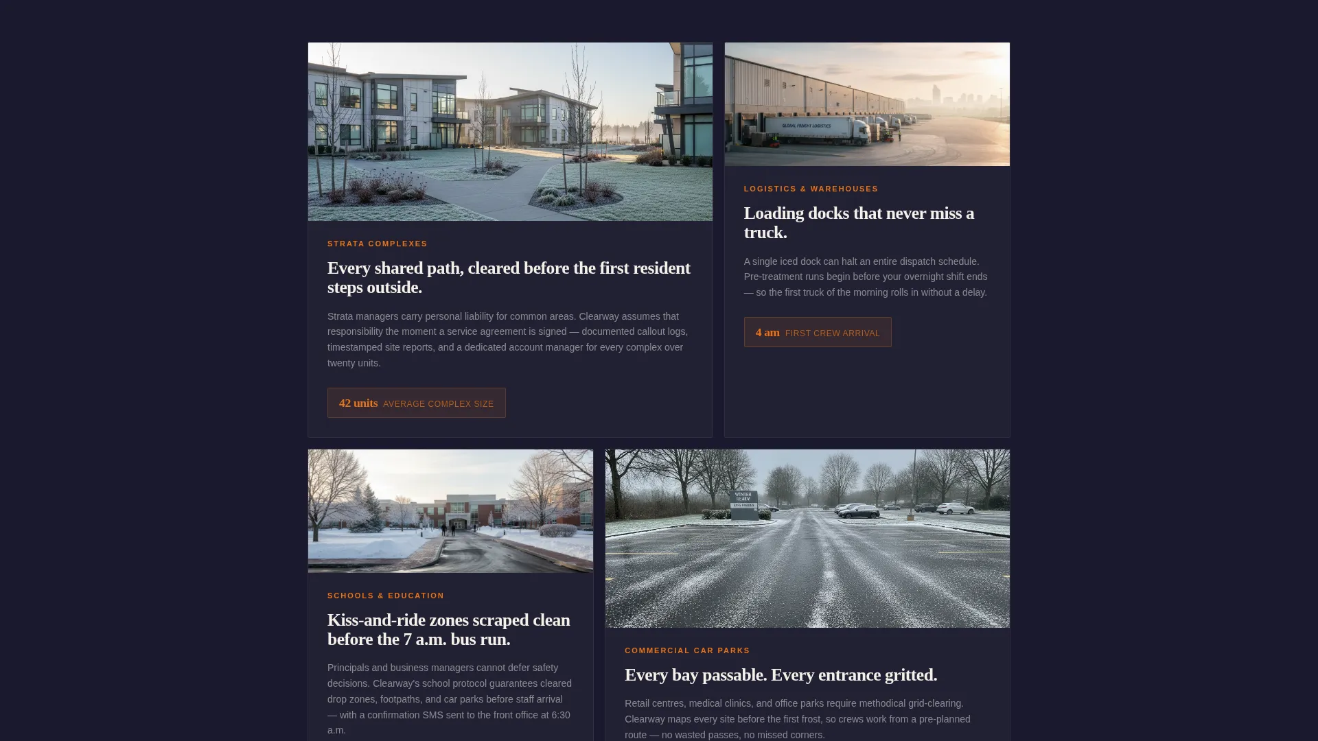 Proven Winter Clearing | Free Website Template | Rocket
