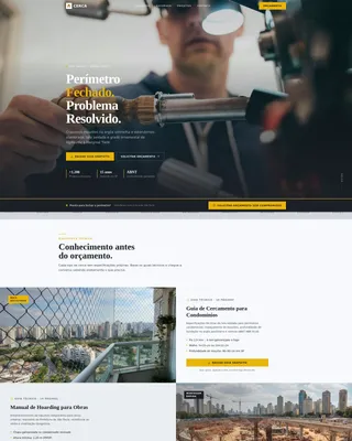 Fence Installation Landing Page Template for São Paulo