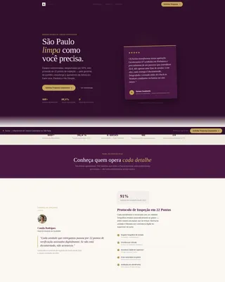 Executive Cleaning B2B Landing Page Template