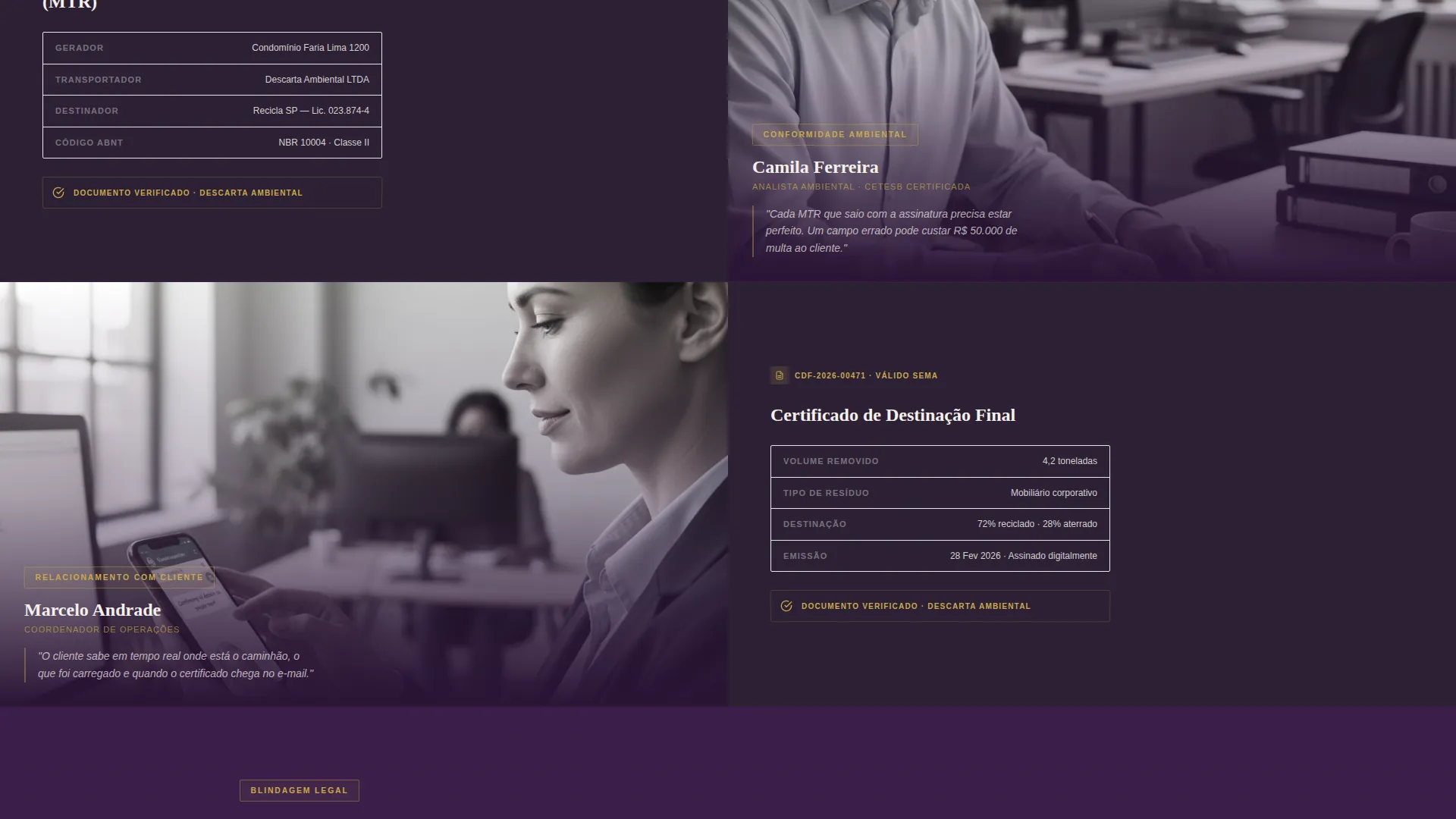 Compliant Disposal Landing Page Template
