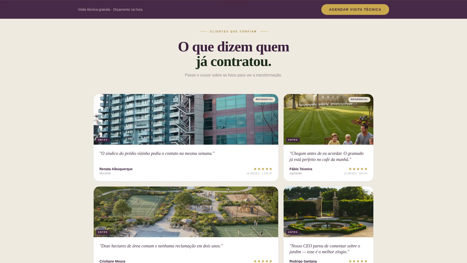 Precision Lawn Care Landing Page Template
