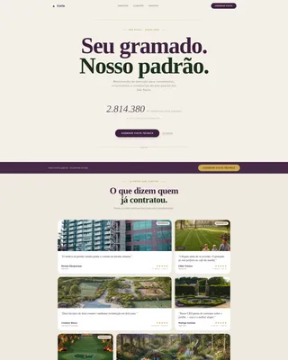 Precision Lawn Care Landing Page Template