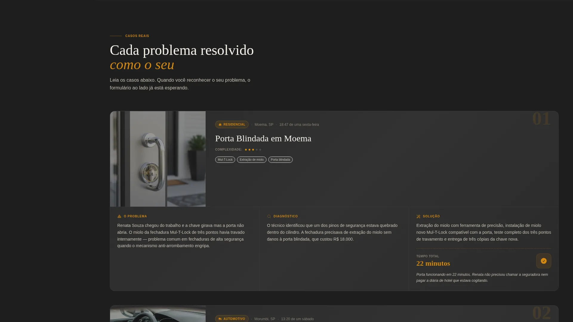 Landing Page Template for São Paulo Locksmith Services