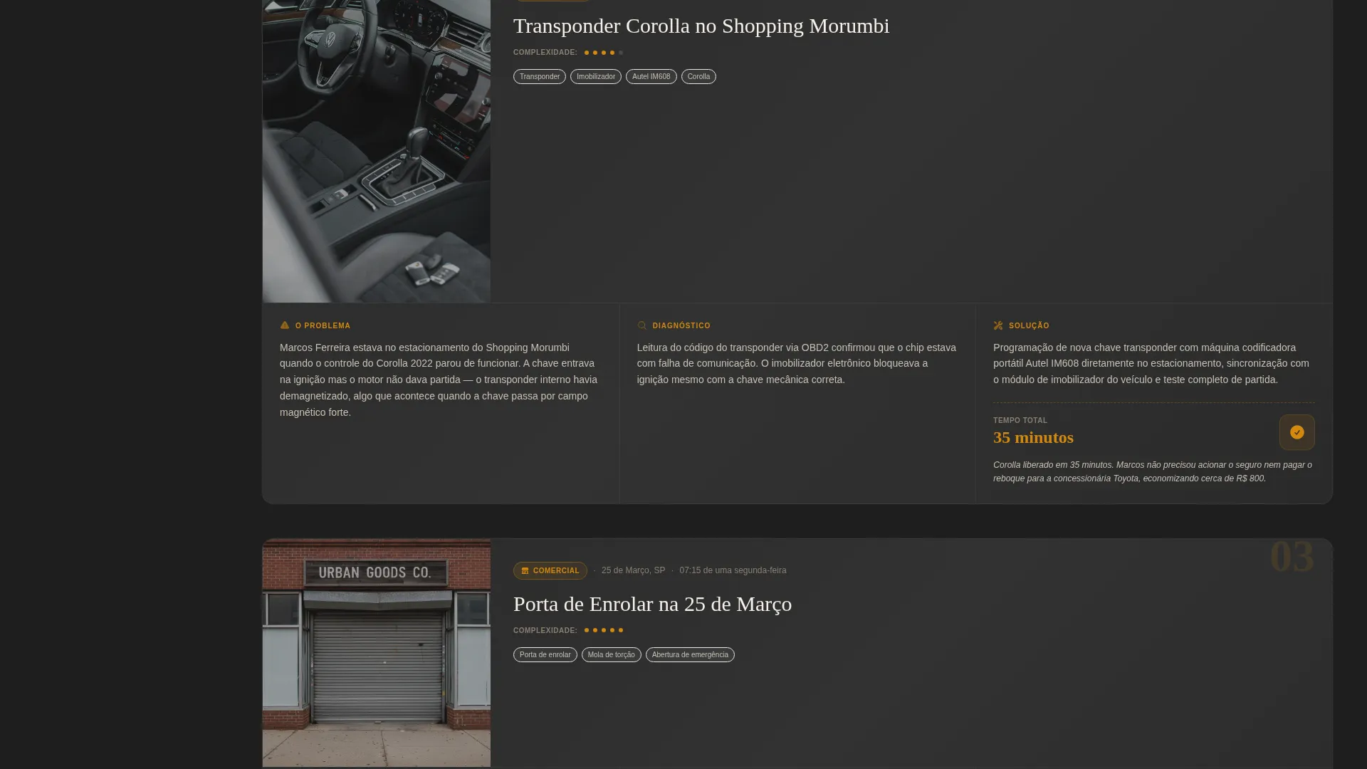 Landing Page Template for São Paulo Locksmith Services