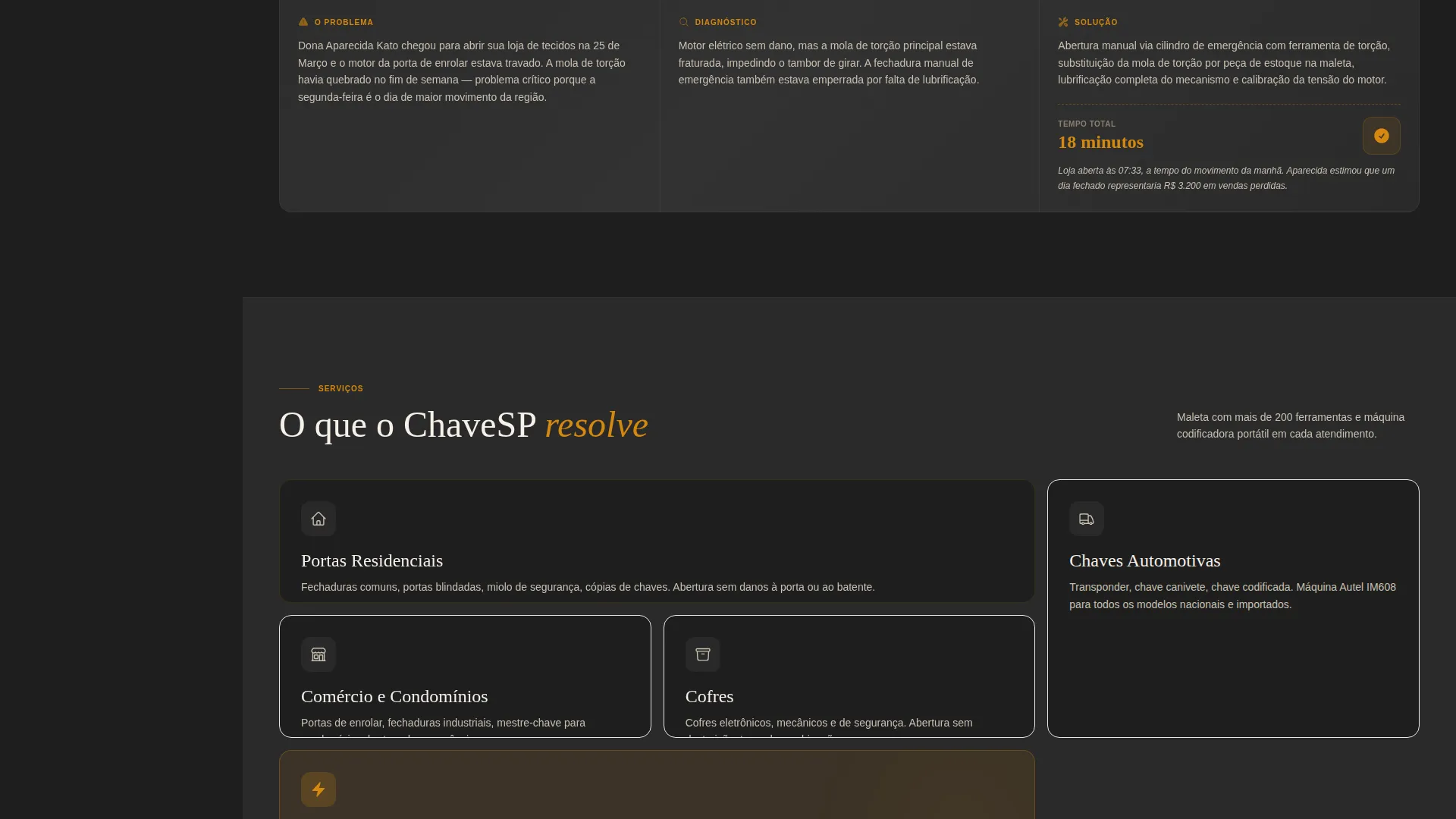Landing Page Template for São Paulo Locksmith Services