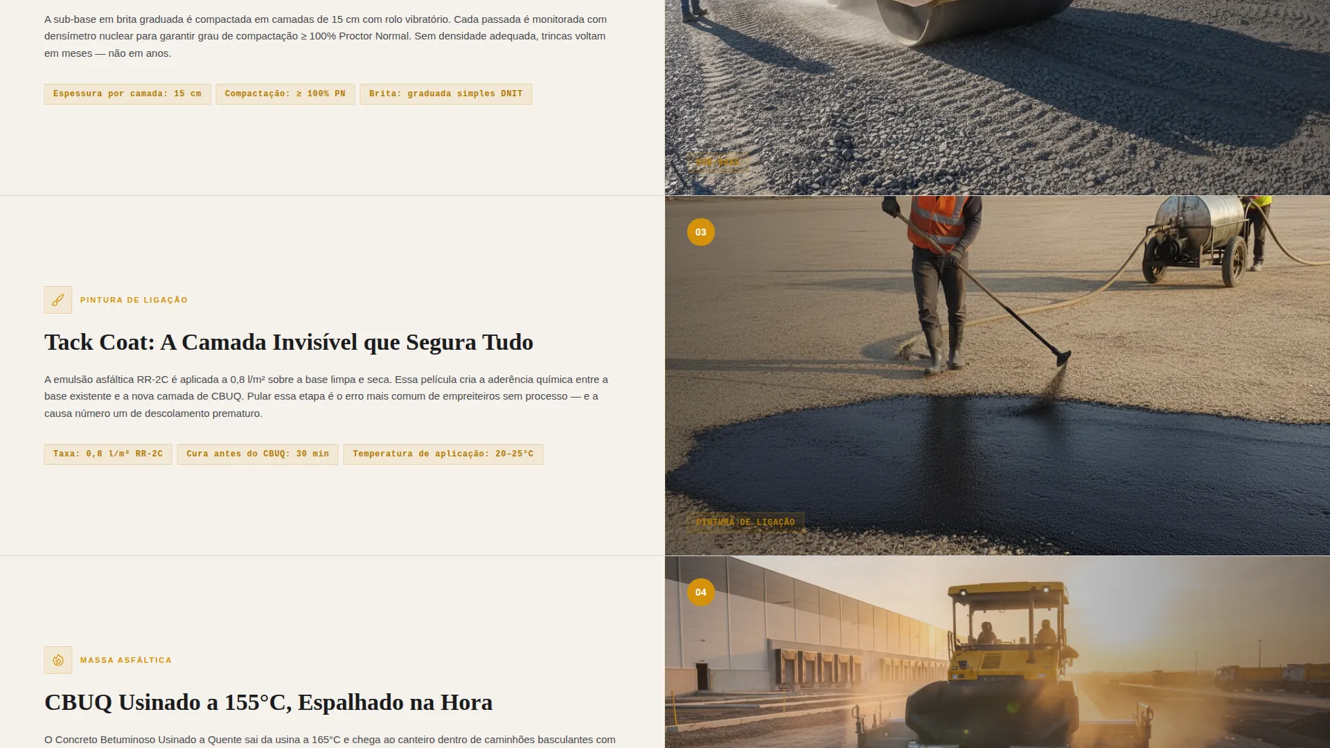 São Paulo Paving Company Landing Page Template