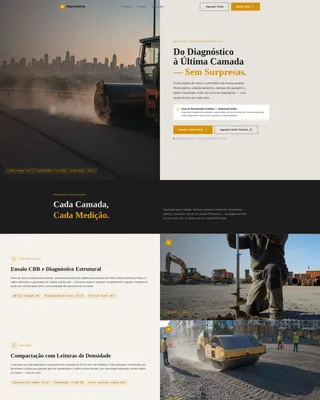 São Paulo Paving Company Landing Page Template