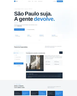 Hydrojetting Landing Page Template for São Paulo Services