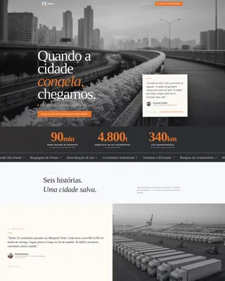 São Paulo Frost Removal Editorial Landing Page