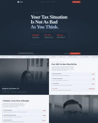 Tax Preparer Landing Page Template for Bookings