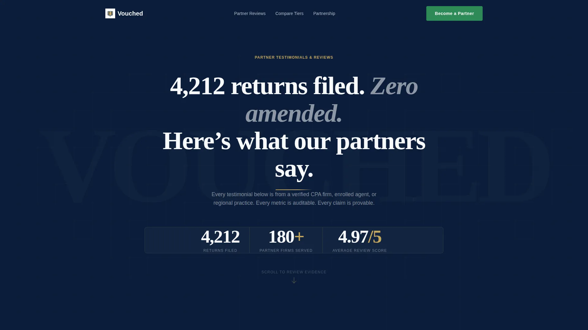 Tax Preparer Partnership Landing Page Template