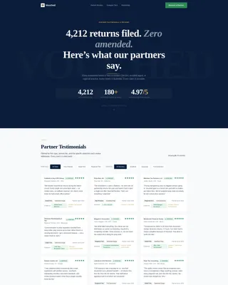 Tax Preparer Partnership Landing Page Template