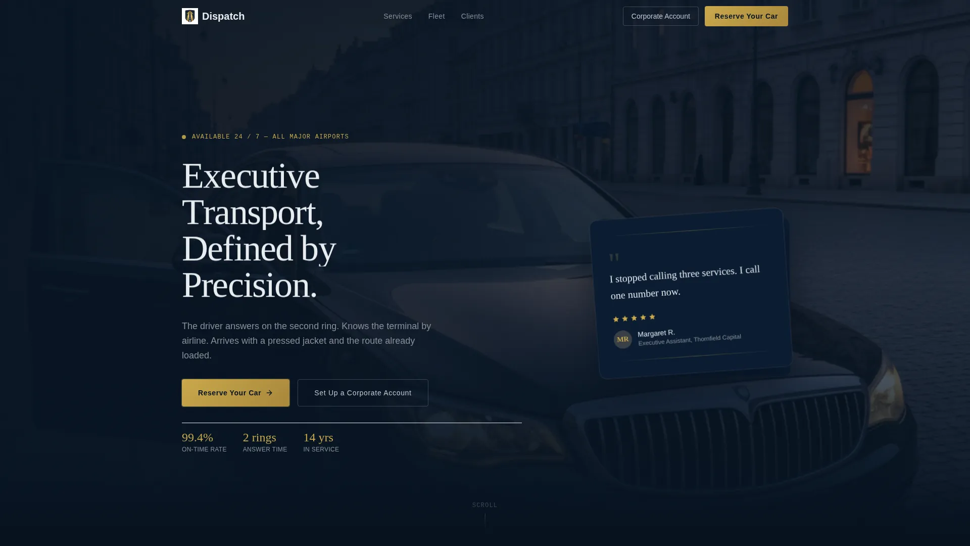 Taxi & Rideshare Driver Booking Website Template