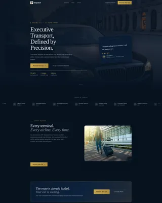 Taxi & Rideshare Driver Booking Website Template