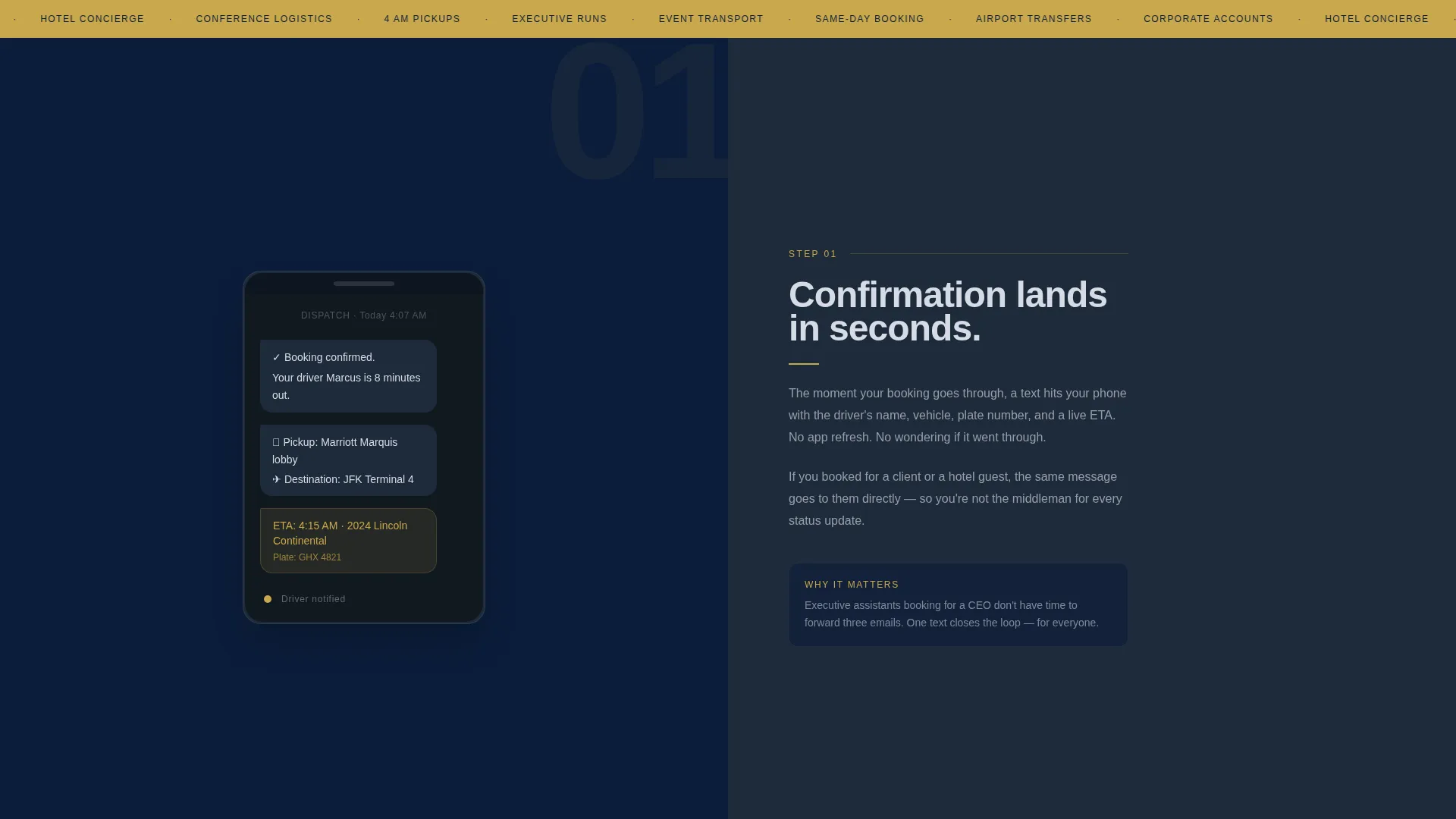 Professional Rideshare & Taxi Driver Landing Page