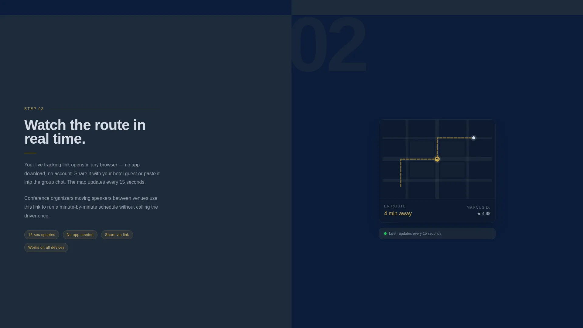 Professional Rideshare & Taxi Driver Landing Page