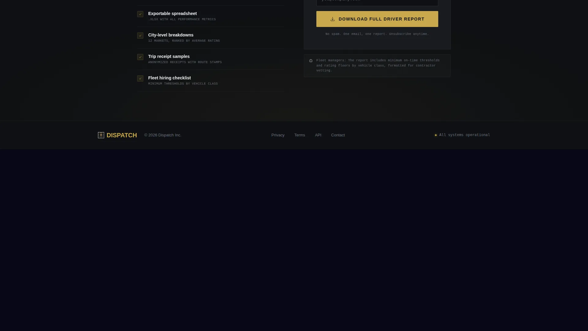 Rideshare Driver Reviews & Comparison Landing Page
