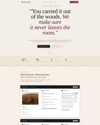 Taxidermist Review Comparison Landing Page Template
