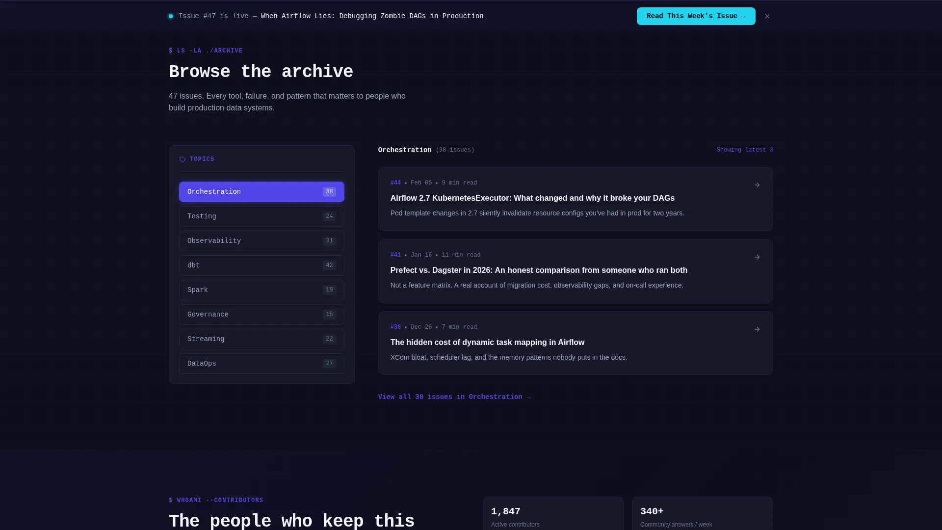 Advanced Data Ops Landing Page Template