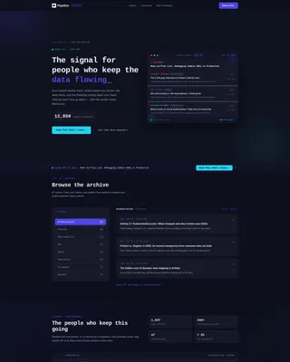 Advanced Data Ops Landing Page Template