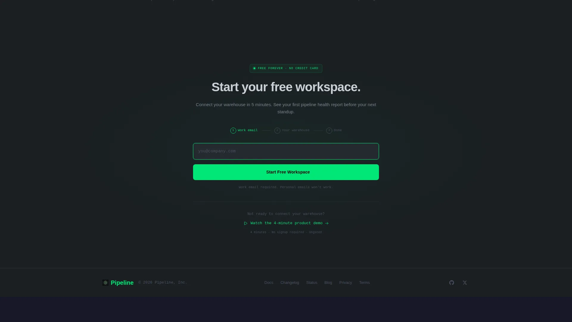 Intelligent DataOps Landing Page Template