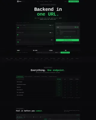 Backend-as-a-Service Landing Page Template