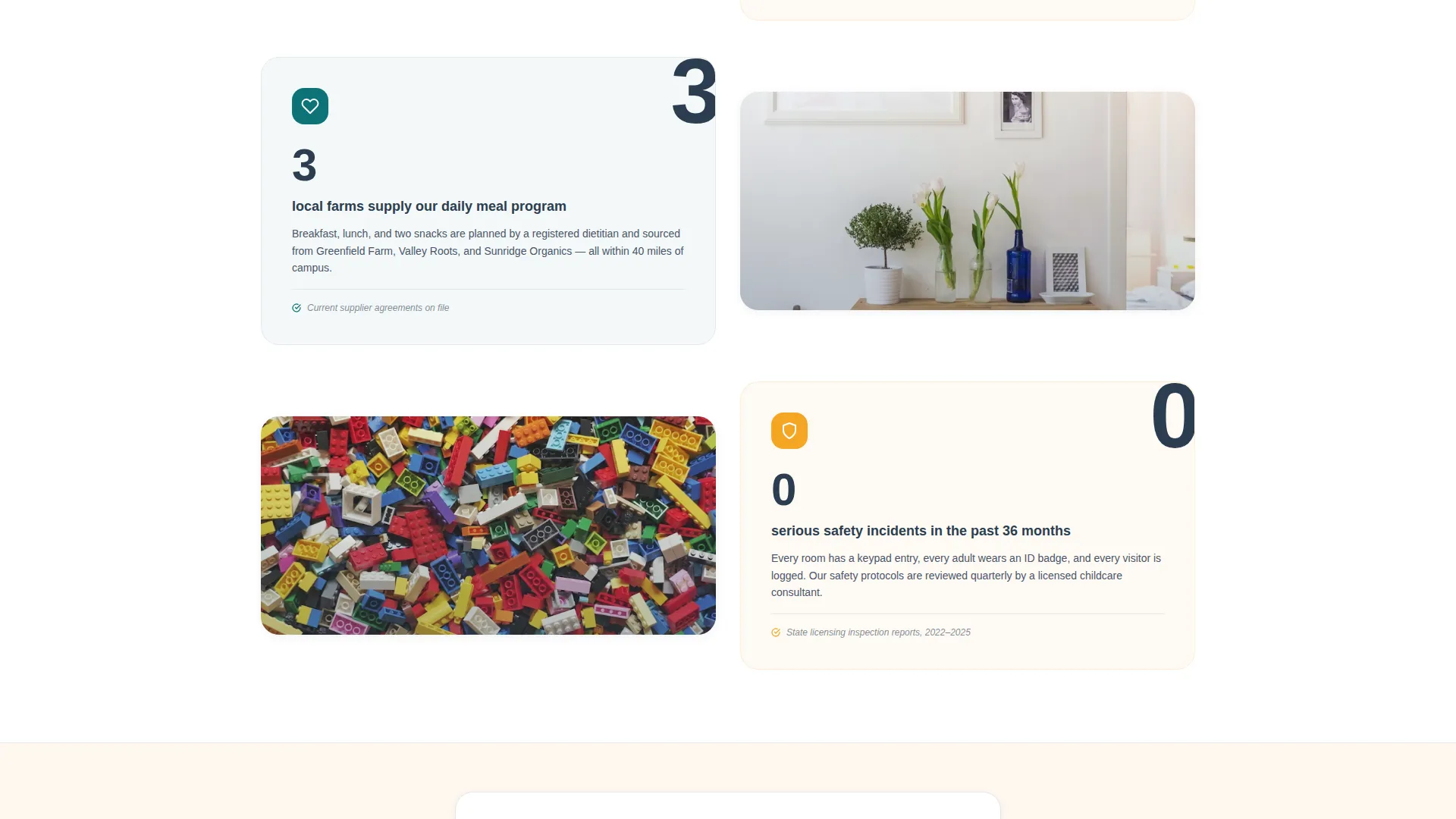 Preschool About Us Landing Page Template