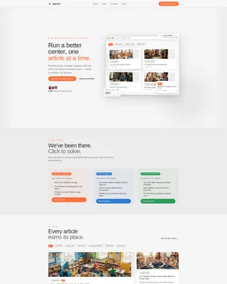 Daycare & Preschool Blog Landing Page Template