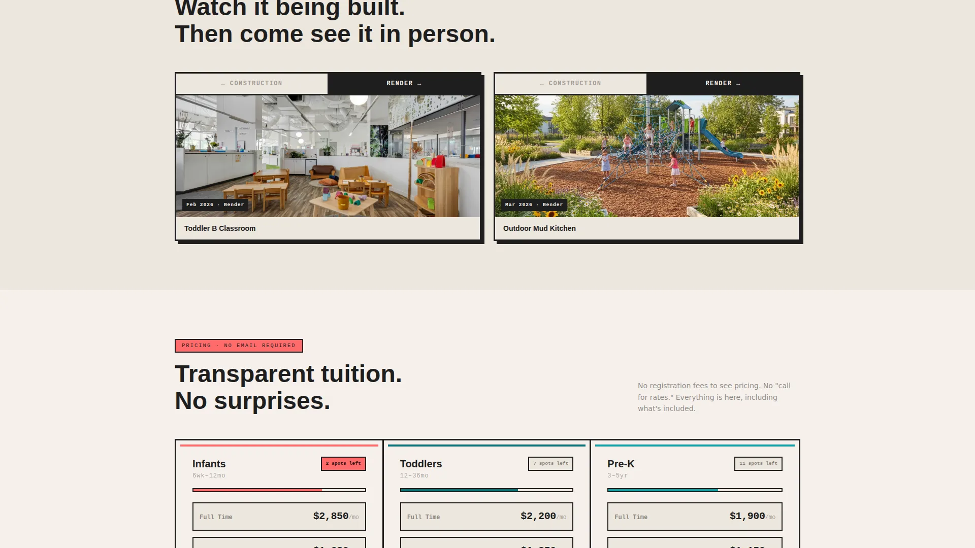 Preschool Coming Soon Landing Page Template