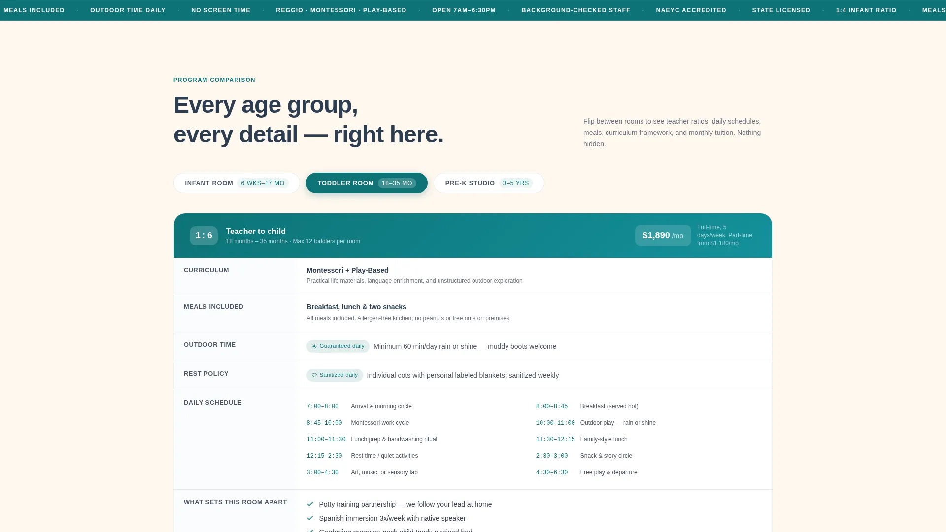 Quality Preschool Landing Page Template
