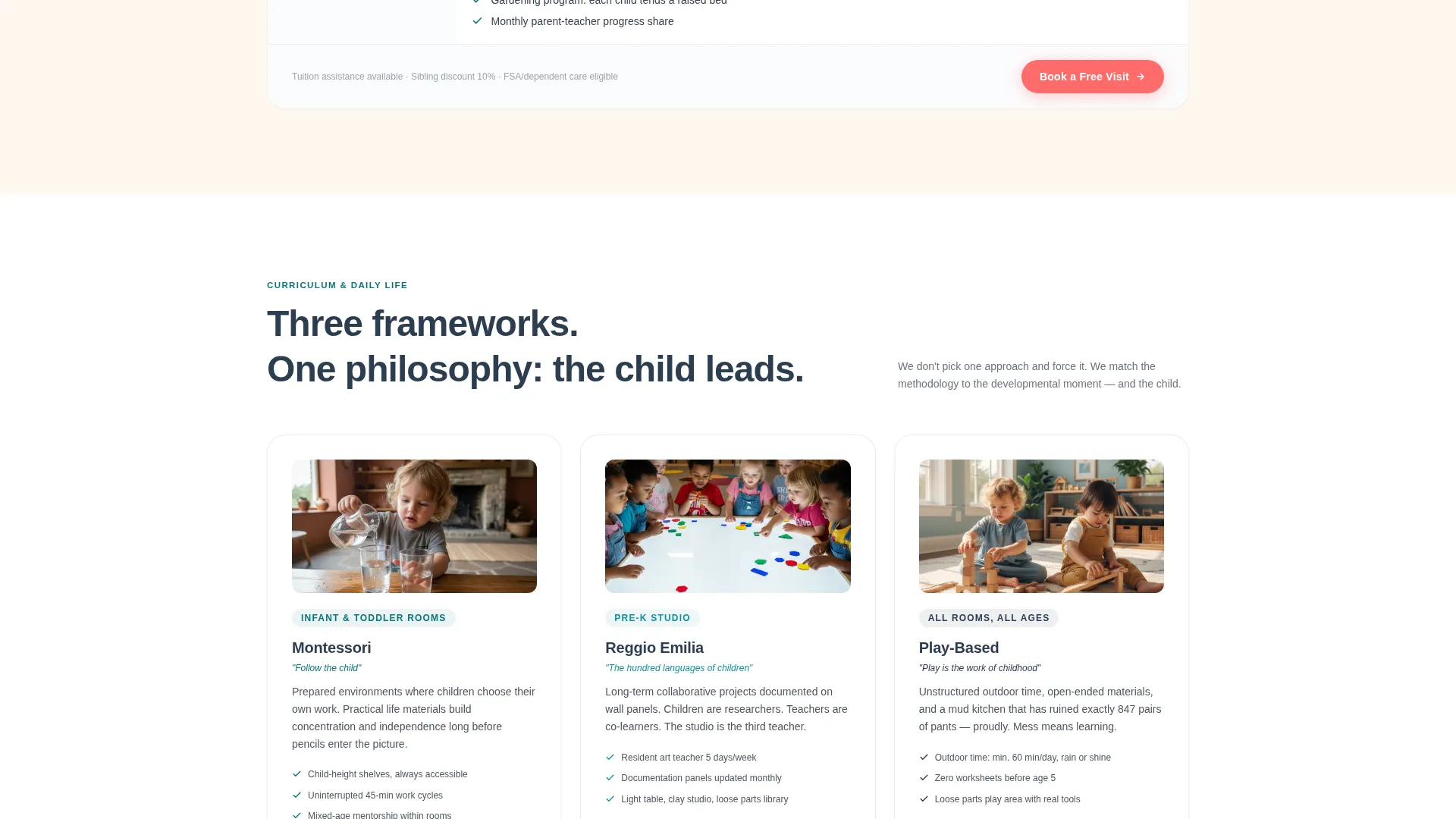 Quality Preschool Landing Page Template