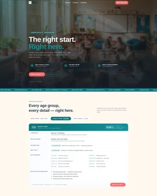 Quality Preschool Landing Page Template