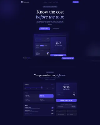 Transparent Daycare Landing Page Template