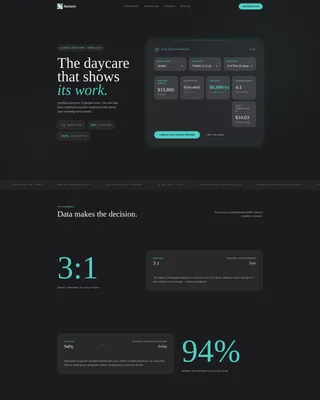 Data-Driven Preschool & Daycare Landing Page Template