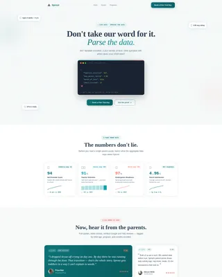 Daycare Testimonials Landing Page Template