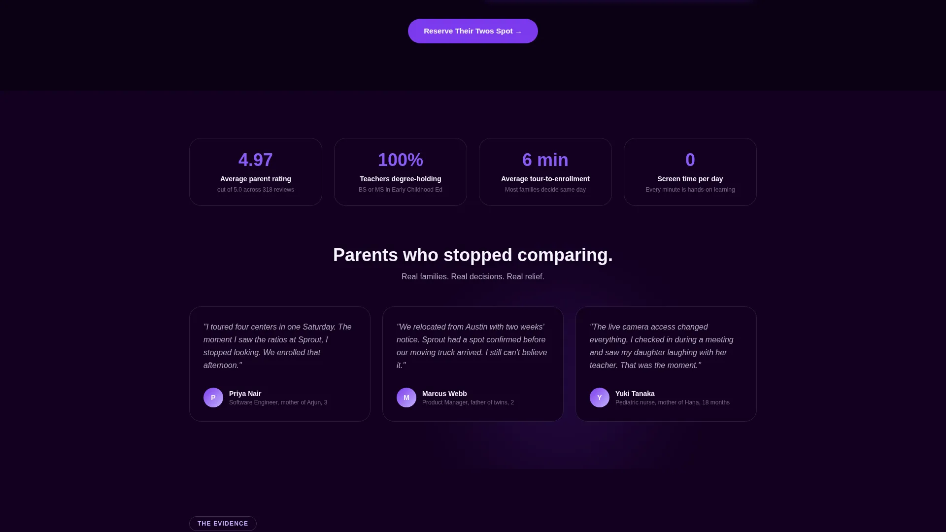 Premium Childcare Landing Page Template