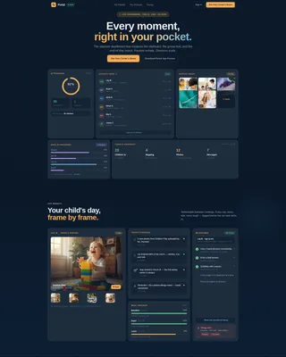 Daycare Client Portal Landing Page Template