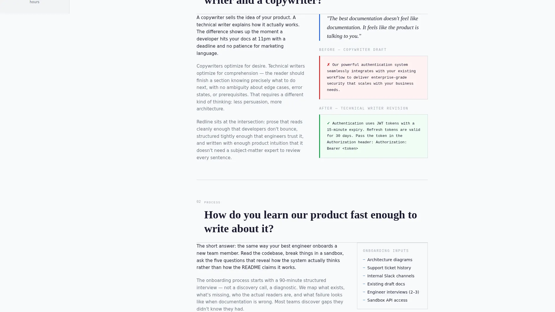 Technical Writer Landing Page Template