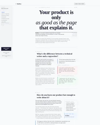 Technical Writer Landing Page Template