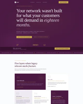 Telecom Consulting Landing Page Template