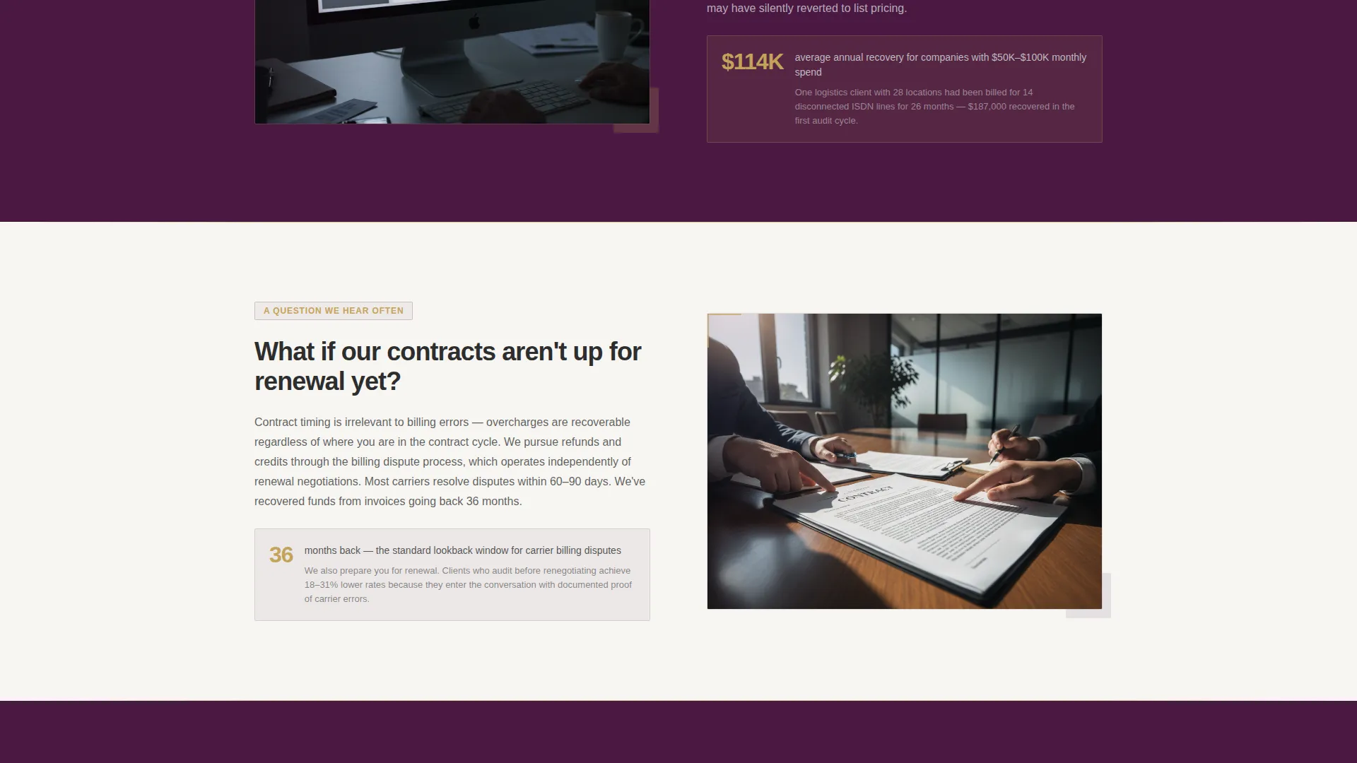 Telecommunications Consulting Booking Website Template