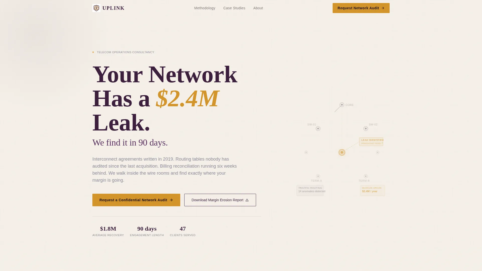 Telecom Consulting Landing Page Template