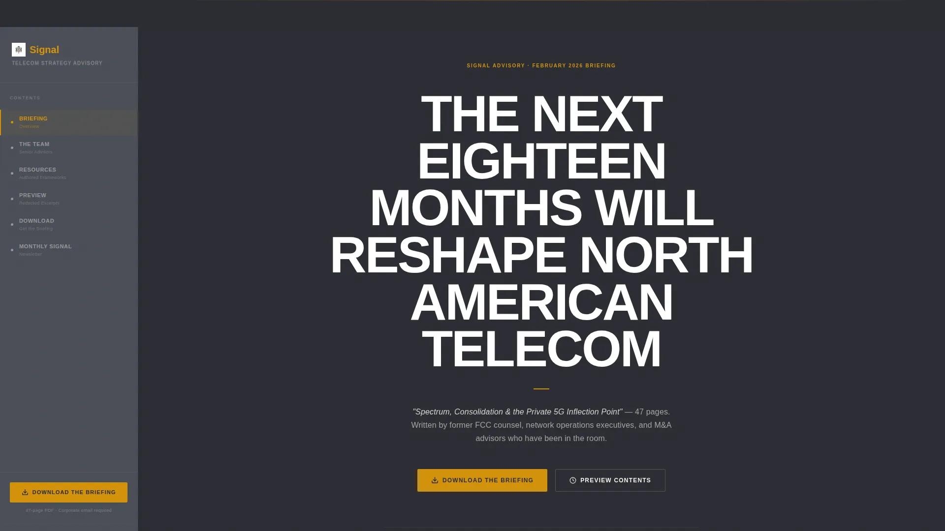 Trusted Telecom Services Landing Page Template