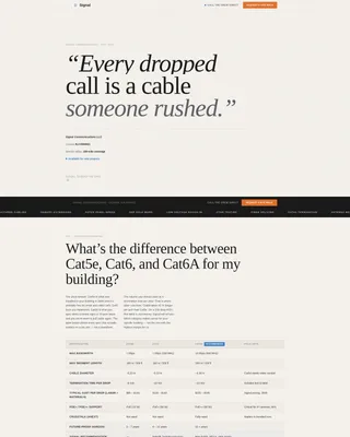 Certified Broadband Landing Page Template