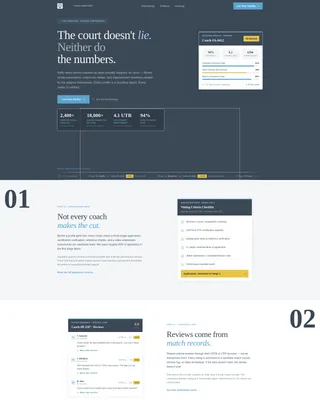 Tennis Coach Reviews Website Template
