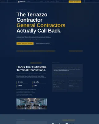Terrazzo Worker Business Reviews Website Template